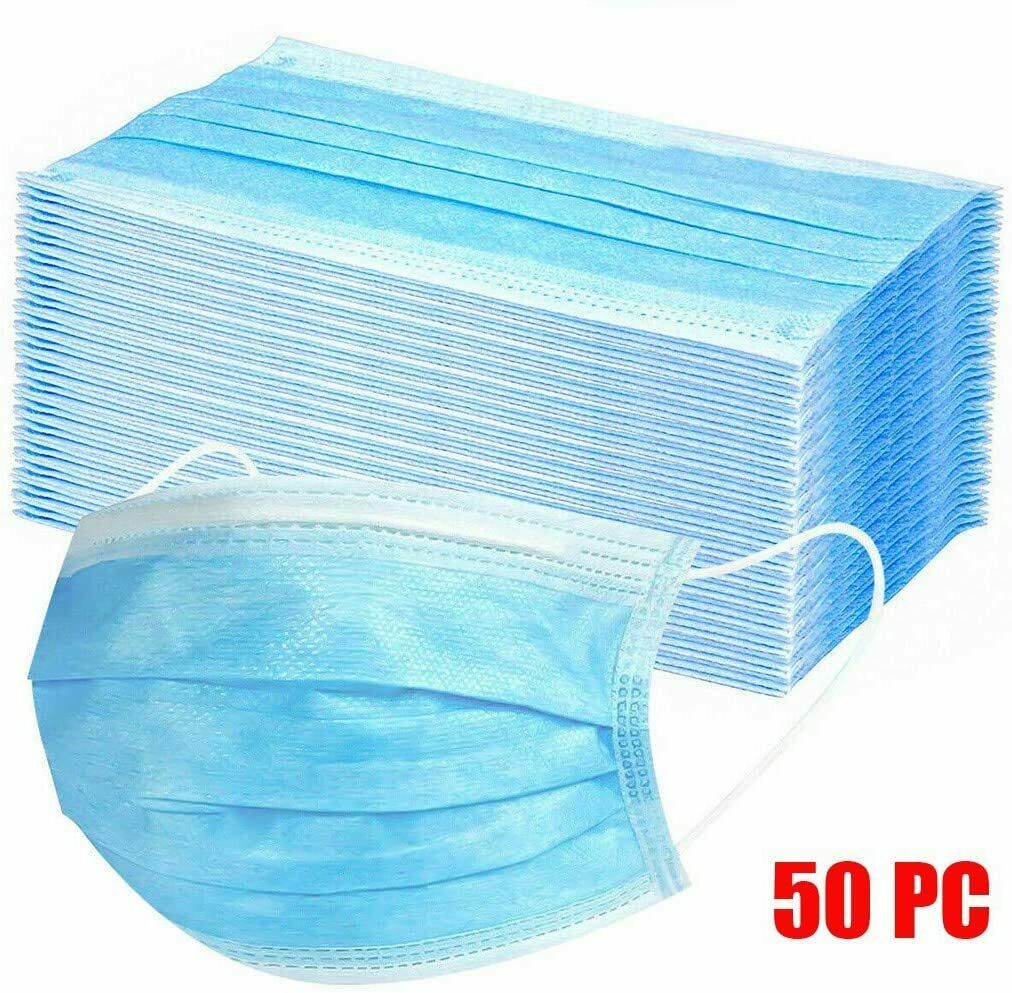 Surgical 3 Ply Disposable Face Mask - Pack of 50 1 Surgical 3 Ply Disposable Face Mask - Pack of 50